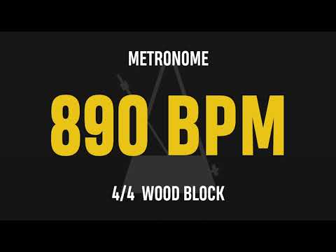 890 BPM 4/4 - Best Metronome (Sound : Wood block)