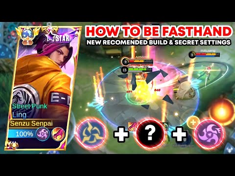 LING FASTHAND & NEW RECOMENDED LING BUILD • SECRET SETTING FOR EASY TAKE ALL SWORD • Mobile Legends