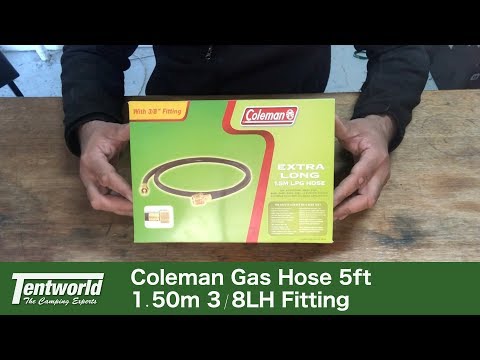 Coleman 5ft Gas Hose 3/8 LH to BOM & POL to BOM Fittings - Know Your Gas Connections!
