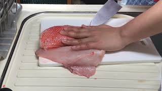 キンキを捌いてみる！！