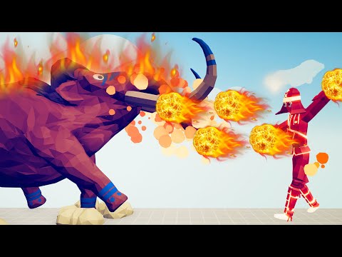 FIREBALL SENSEI BURNING EVERY UNIT - TABS Totally Accurate Battle Simulator