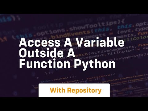 Python Access Variable Outside Function