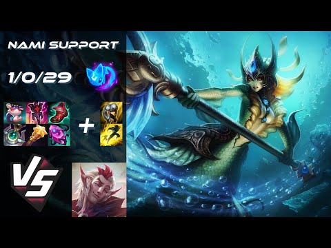 SUPPORT Nami vs Rakan - NA Grandmaster Patch 14.13