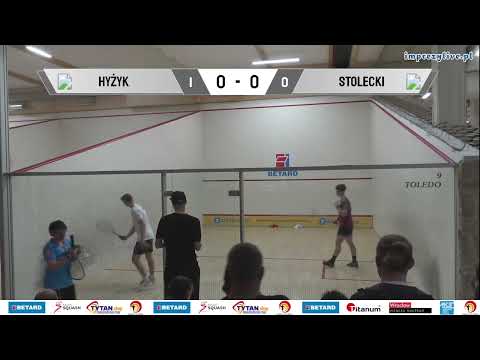 Mikołaj Hyżyk - Filip Stolecki BU19 BETARD Indywidualne Mistrzostwa Polski Junior w Squasha 2023