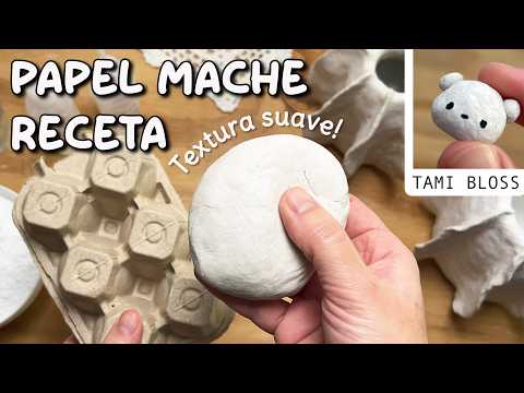 🥣 Soft Textured Paper Mache Recipe ✅ DIY Paper Clay Recipe