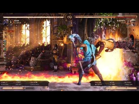 MK1 Rain With Scorpion Kameo. New High Damage Combos!