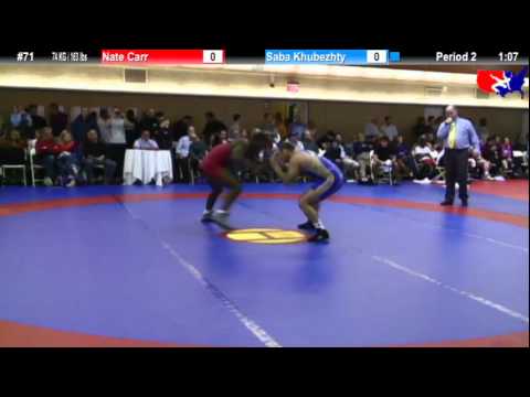 NYAC FS 74 KG / 163 lbs: Nate Carr vs. Saba Khubezhty