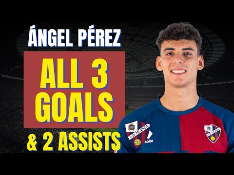 Ángel Pérez - ALL 3 GOALS & ASSISTS FOR SD HUESCA | Skills & Highlights