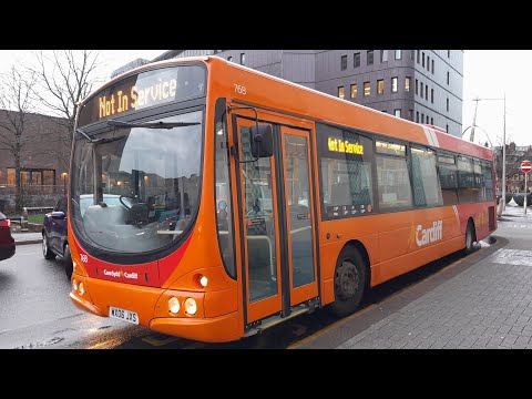 Cardiff Bus Scania L94UB Wright Solar On Service 11 (768)