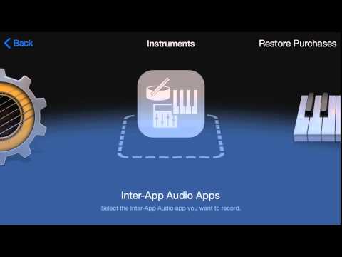 GarageBand+Animoog Inter-App Audio Apps Demo