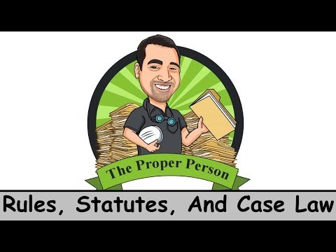 Legal Nuts And Bolts: Rules, Statutes, And Case Law