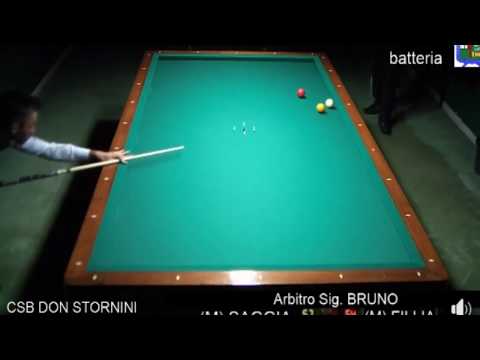 N.FILLIA vs SAGGIA F.d. B.TROFEO MENABO' OPEN BILIARDO ALESSANDRIA 2018