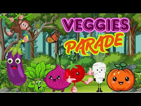 Veggies on Parade - Learn Vegetables with the Veggie Parade!