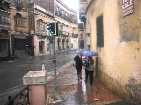 Malta Birkirkara River Floods