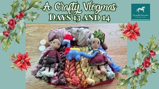 Vlogmas DAYS 13 AND 14 🐕🐶🐕‍🦺Puppies, new nails, dinky dino's, making my wreath and lots of wool 💐🪻🌳