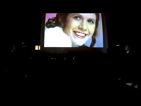 STAR WARS Carrie Fisher, la principessa Leila di Star Wars musica di J.Williams