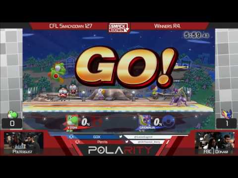 CFL Smackdown 127 WiiU - Poltergust (Yoshi) vs FBC | Ookami (Greninja) - Winners R4
