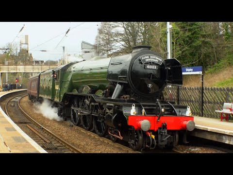 LNER Class A3 60103  Flying Scotsman at Shipley on 26/03/2023