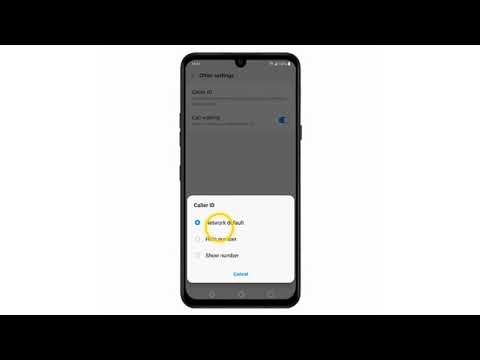 How to Hide Caller ID | LG G8X ThinQ Dual Screen
