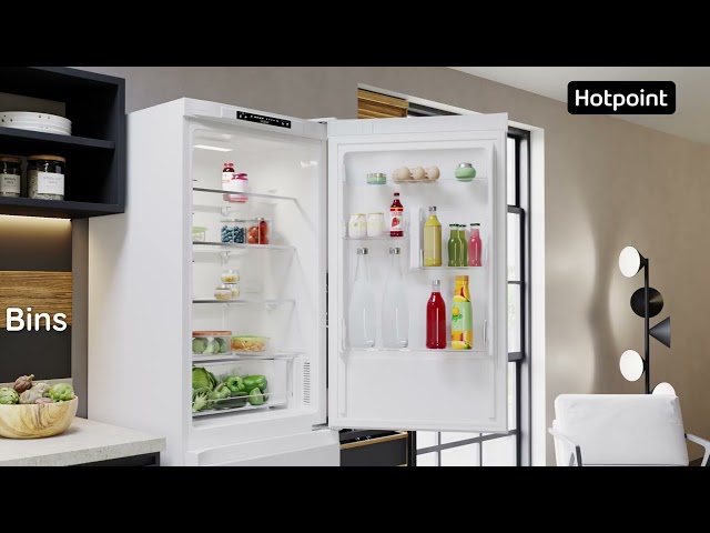 Hotpoint 335 Litre 60/40 Freestanding Fridge Freezer - White