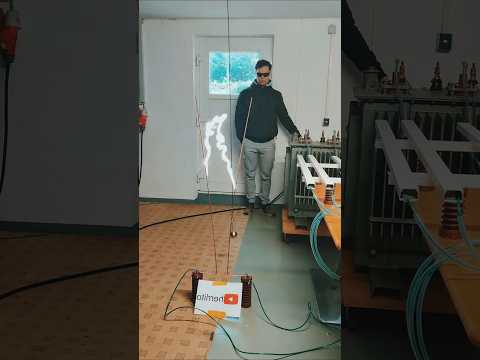 High Voltage Pendulum - Electrical Arc 28KV 1A #shorts #highvoltage #shortcircuit #pendulum