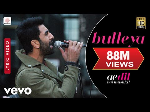 Bulleya Lyric Video - ADHM|Ranbir, Aishwarya|Amit Mishra,Shilpa Rao|Pritam|Karan Johar