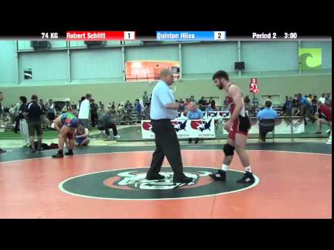 Men`s Freestyle 74 KG Robert Schlitt vs. Quinton Hiles