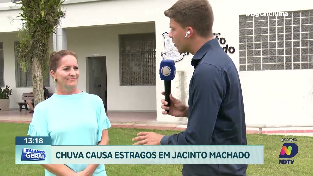 Chuva  em Jacinto Machado: veja os estragos na cidade