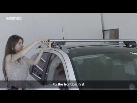 Menabo Jackson stogo skersniai FORD Transit Courier 2014-> video