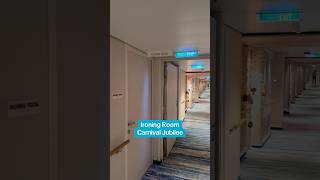 Carnival‘s excel class ships have an ironing room but not washers and dryers . #cruise #laundry ￼