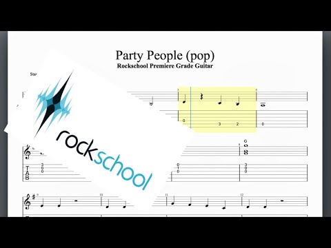 Party People (pop) Rockschool Premiere Grade Guitar