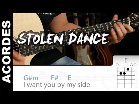 Stolen Dance en guitarra cover Chords acordes tutorial lesson