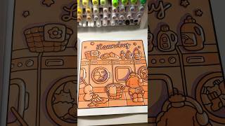 Download lagu two color challenge 🤩 back vs front of “Cozy Friends” Coloring Book by Coco Wyo using Ohuhu Markers mp3