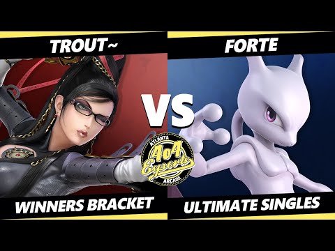 4o4 Smash Night 54 - Trout~ (Bayonetta) Vs. Forte (Mewtwo, Game & Watch) SSBU Ultimate Tournament