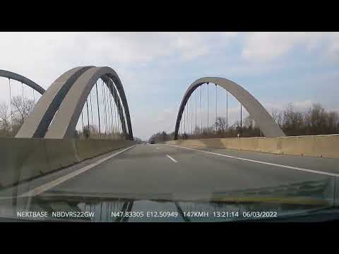 Germany (Deutschland) driving tour: Piding - Augsburg (Kreuz Augsburg West)