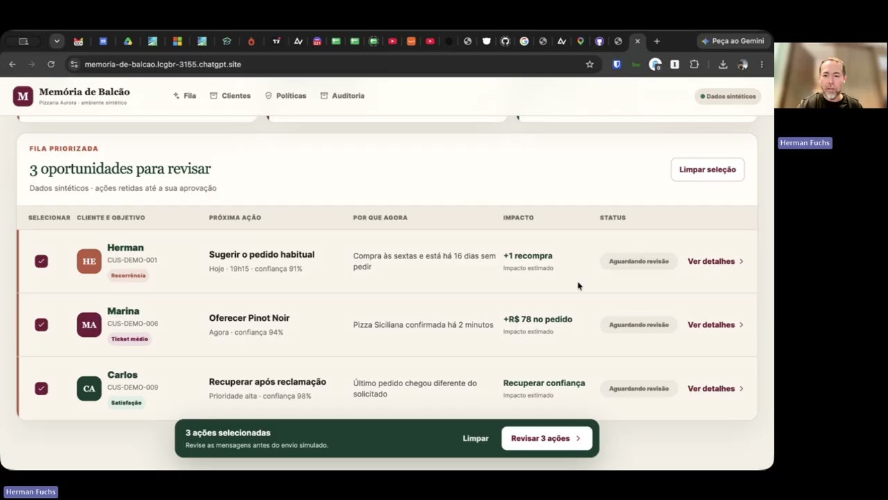 Memoria de Balcão project preview