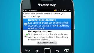 Setting up Webmail 2.0 on your Blackberry phone