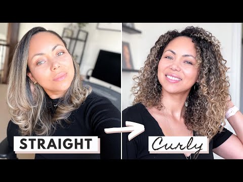 Straight To Curly Hair Routine with Innersense Hair...