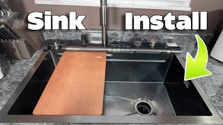 Lefton KS2207 Sink Install & Review | Waterfall Faucet, LED Display, Accessories + Garbage Disposal