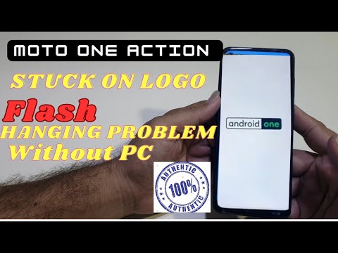 Moto One Action Stuck Phone On Logo | Hang On Moto Display Fix And Flash Without Pc