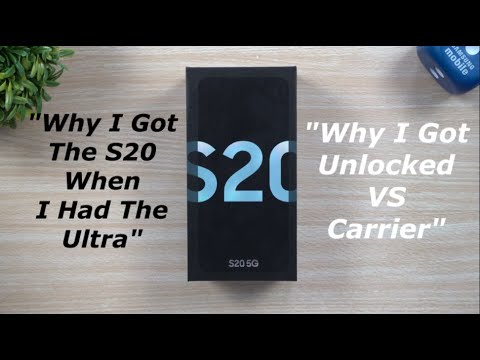 Cloud Blue S20 Unboxing - Why I Bought The S20 & Why It's UNLOCKED