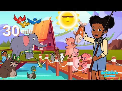 Once I Caught a Fish Alive + More Fun Kids Songs & Nursery Rhymes | Gracie’s Corner Compilation