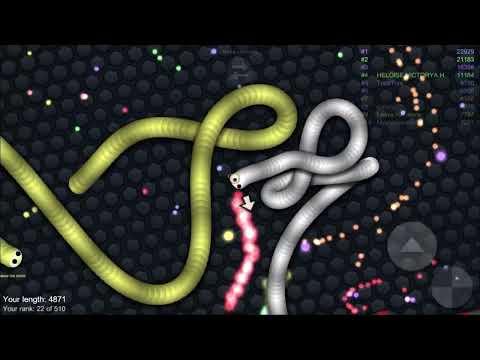 Slither.io 1 Tiny Hacker Snake vs Giant Troll Snakes - Epic Slitherio Gameplay