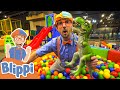 Blippi Learns At An Indoor Playground Educational Videos For Kids