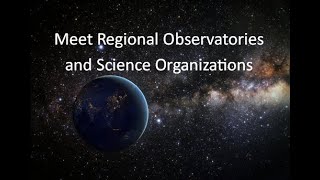 Meet Regional Observatories and Science Organizations