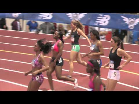 Girls 60m Hurdles EE Prelim Heat 3 - New Balance Nationals Indoor 2014