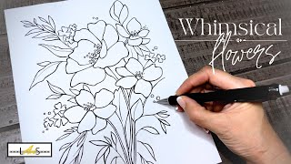 Step-by-Step Instruction for Exquisite Flower Illustration! Achieve Artistic Drawing Excellence!