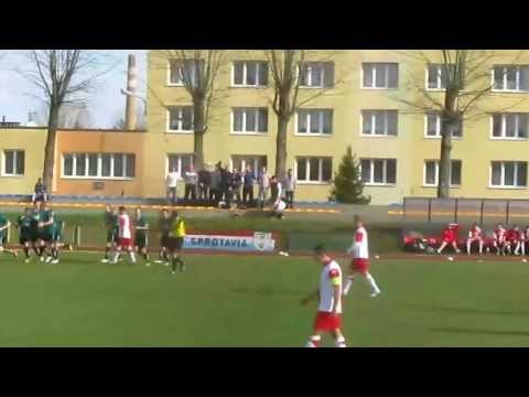 26 10 2013 r Z U Zachód Sprotavia  :  Budowlani Lubsko ( 2' bramka Kacpra Nowickiego )