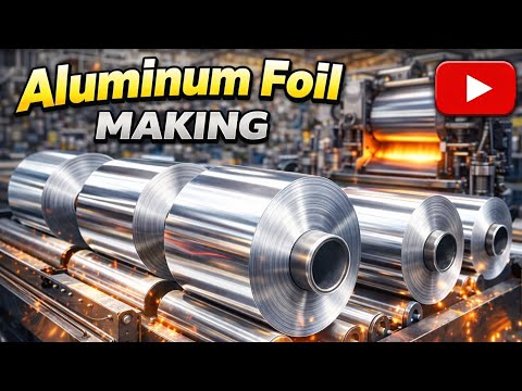 Aluminum Foil Making | Satisfying Factory ASMR#Processory#FactoryASMR