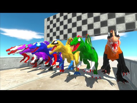7 Spinosaurus Justice League Dc Marvel Speed Race Championship - Animal Revolt Battle Simulator